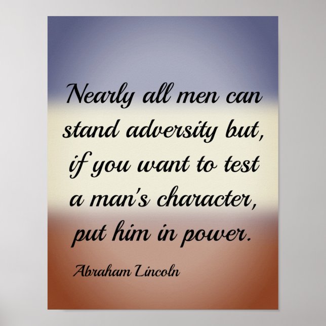 Poster Abraham Lincoln Adversation and Power Cote (Frente)