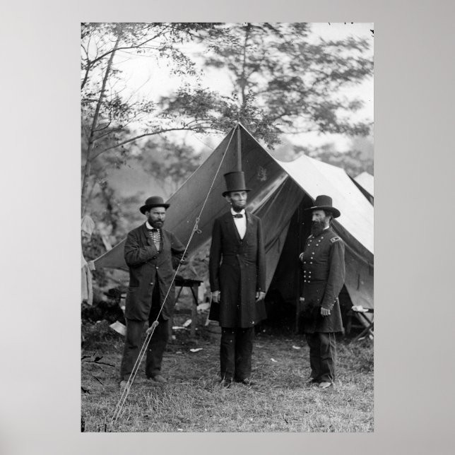Pôster Abraham Lincoln Allan Pinkerton John A. McClernand (Frente)