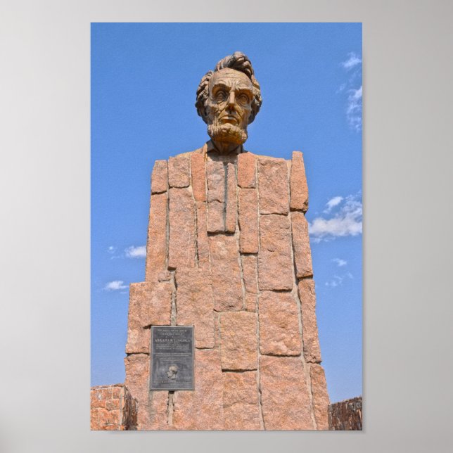 Poster Abraham Lincoln Bust, Wyoming (Frente)