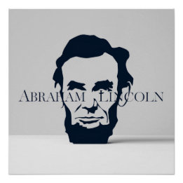 Pôster Abraham Lincoln Elegance Serif Tipografia