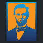Pôster Abraham Lincoln Pop Art<br><div class="desc">Aproveite esta colorida imagem digital Abraham Lincoln Pop Art... </div>