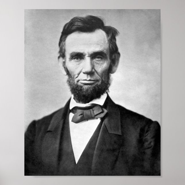 Poster Abraham Lincoln Portrait - 1863 (Frente)