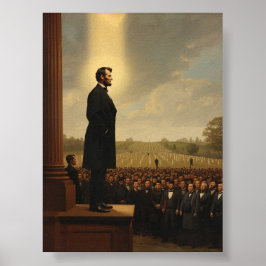 Poster Abraham Lincoln, que entrega o endereço de Gettysb