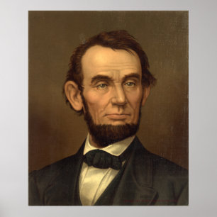 Poster ABRAHAM LINCOLN Retrato de Strobridge & Co