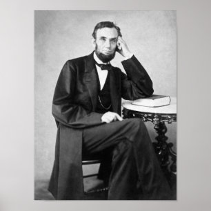 Poster Abraham Lincoln Seated Portrait