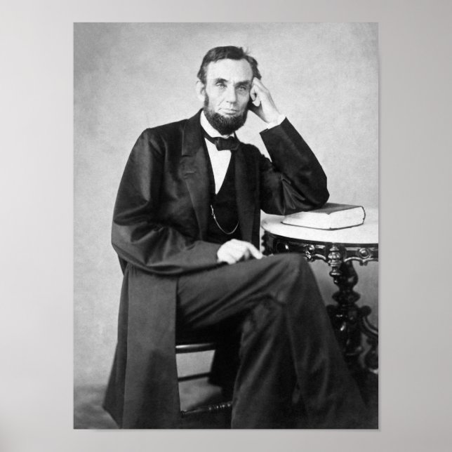 Poster Abraham Lincoln Seated Portrait  (Frente)