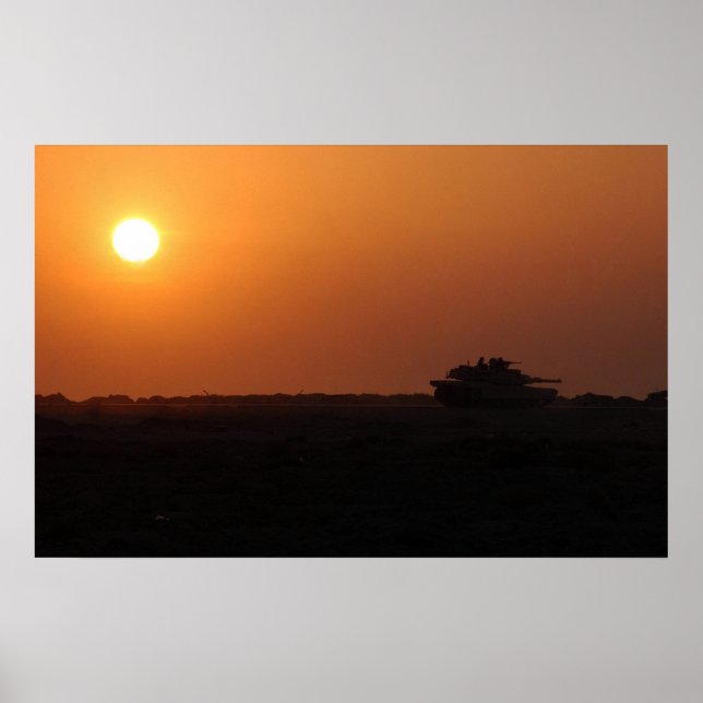 Poster Abrams M1A1 (Frente)