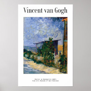 Poster Abrigo em Montmartre (1887) por Van Gogh