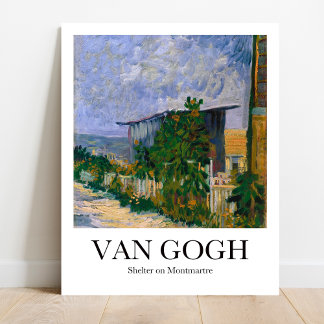 Poster Abrigo em Montmartre por Vincent Van Gogh