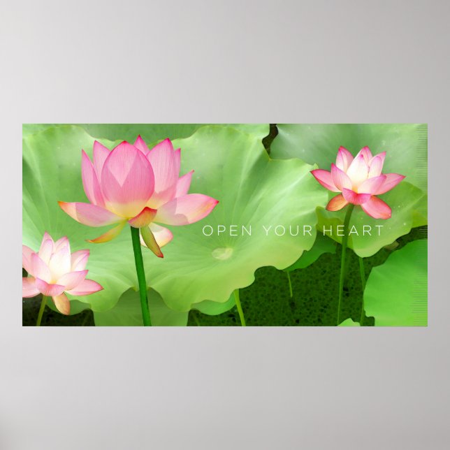 poster 'Abrir seu coração' (Frente)