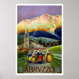 Pôster "Abruzzo, Itália", Viagens vintage