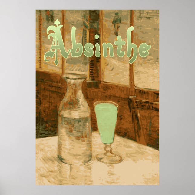 Pôster Absinthe Art Nouveau Advertisement (Frente)
