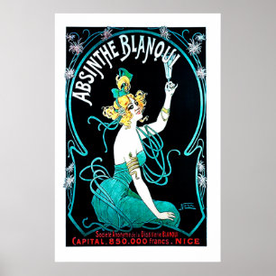 Poster Absinthe Blanqui