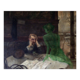 Pôster Absinthe Drinker Glossy