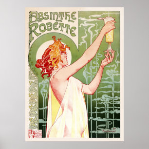 Pôster Absinthe Robette (Creme)
