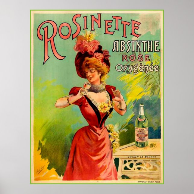 Pôster Absinthe Rosinette (Frente)