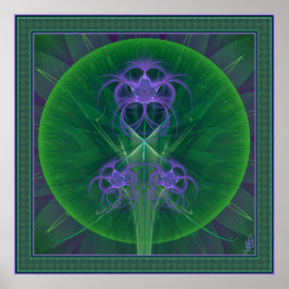 Pôster Absinthe Tulips Mandala