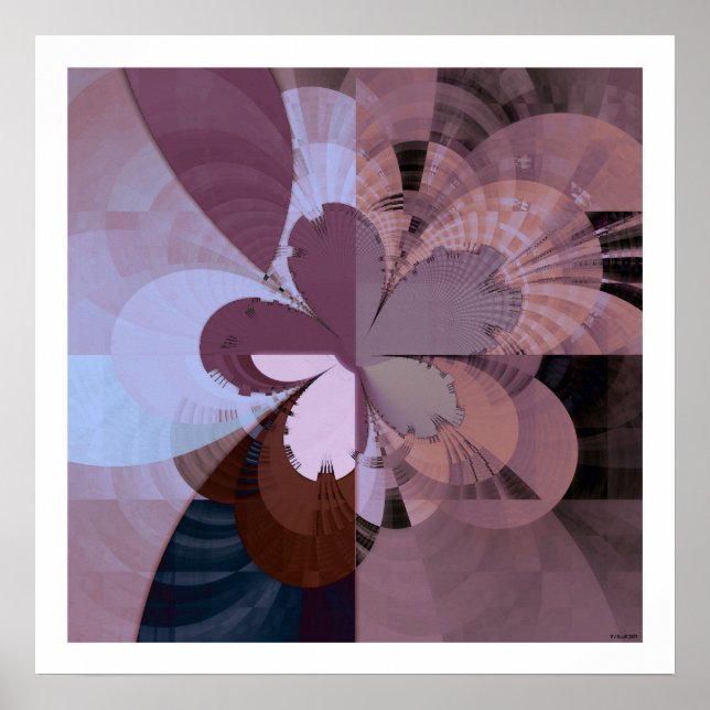 Pôster Abstenção fractal 2 (Frente)