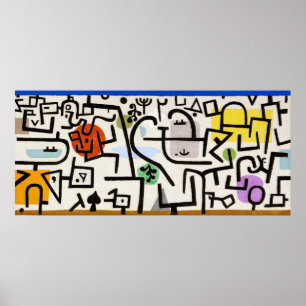 Poster Abstração cativante: Rich Port de Paul Klee