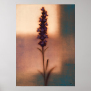 Poster Abstração Floral Japandi Lavanda