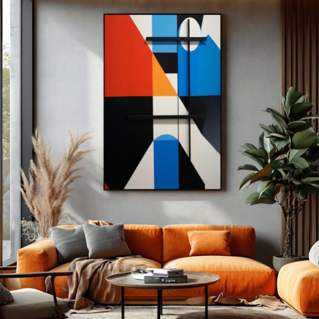 Poster Abstração Geométrica Moderna (Criador carregado)