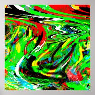 Pôster abstracção torcida