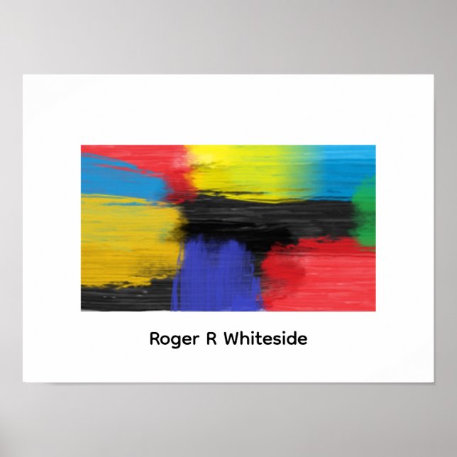 Poster Abstract art 4 print by Roger R Whiteside (Frente)