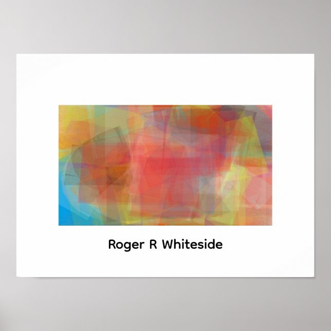 Poster Abstract art by Roger R Whiteside (Frente)