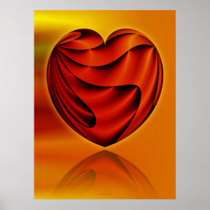 Poster Abstract ART - Heart Of Life