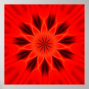 Poster Abstract background. Geometric oriental kaleidosco