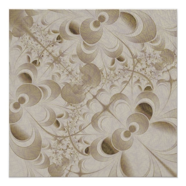 Pôster Abstract beige pattern (Frente)