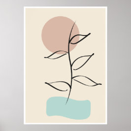 Poster Abstract Botanical Wall Art – Minimal Line Art