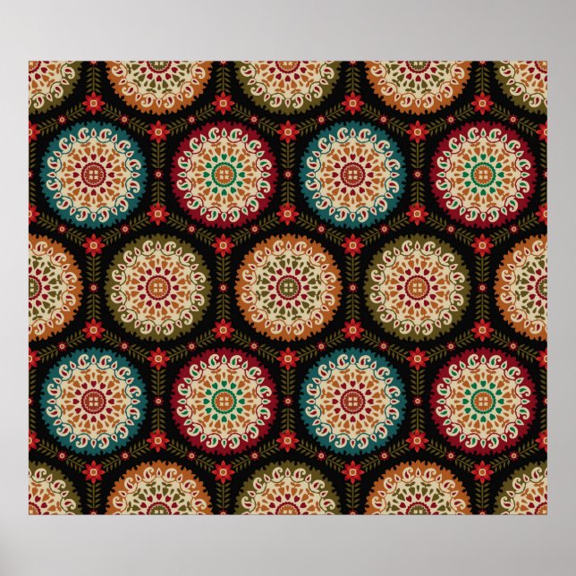 Poster abstract colorful circle bunch pattern backgrounda (Frente)