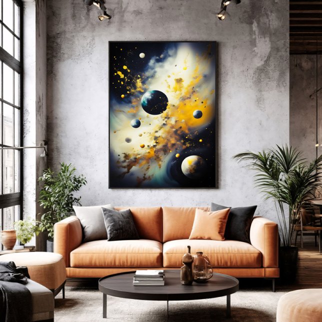 Pôster Abstract Cosmos: Planets in Dance (Criador carregado)