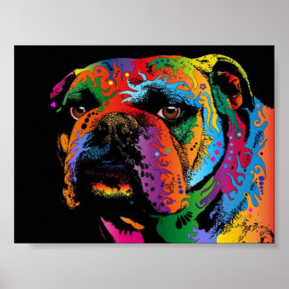 Poster Abstract Dog Art