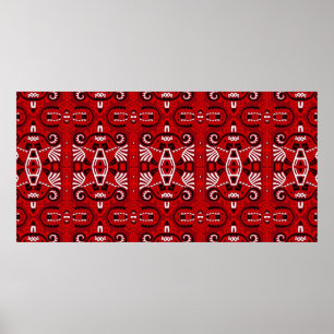 Poster Abstract Ethnic vintage Seamless Pattern. Trendy b