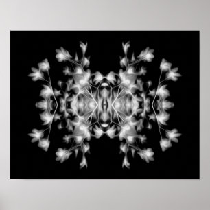 Pôster Abstract Floral Graphic Pattern