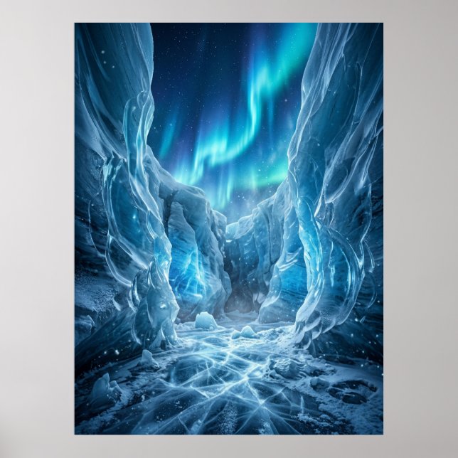 Poster Abstract Glitch Digital Chaos Art (Frente)