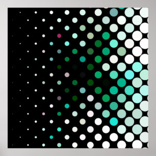 Poster Abstract halftone background pattern. Geometric co