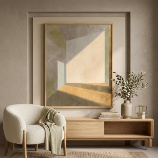 Poster Abstract Light Wall Art for Living Room Decor