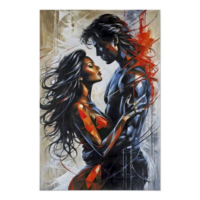 Pôster Abstract Love Duet (Frente)