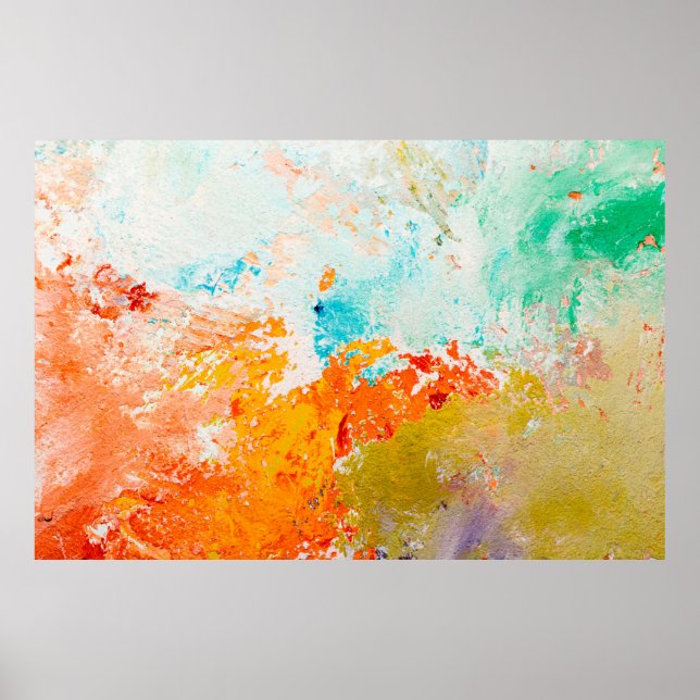 Poster abstract oil paint texture on canvas, backgroundba (Frente)
