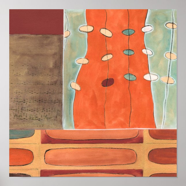 Poster Abstract Parade of Eggs by Erica J Vess (Frente)