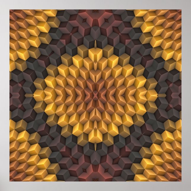 Poster Abstract pattern manipulationabstract,art,artistic (Frente)