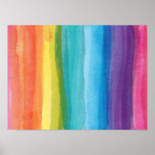 Poster Abstract Rainbow Gradient