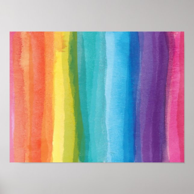 Poster Abstract Rainbow Gradient (Frente)