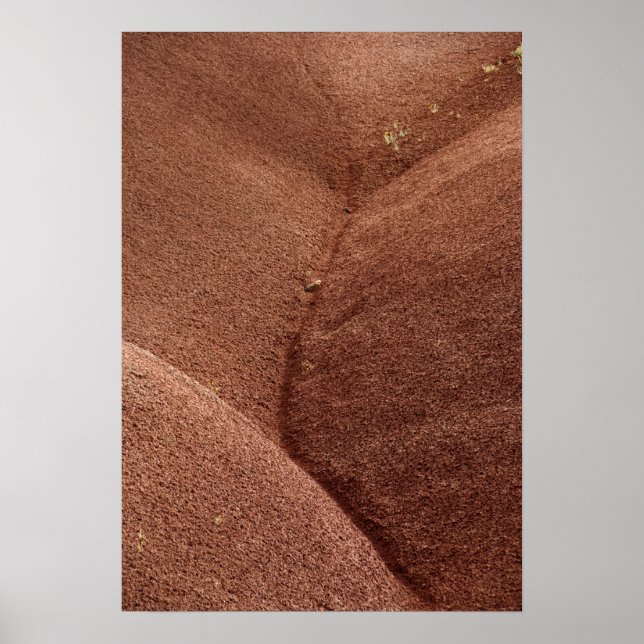 Poster Abstract Red Painted Hills Oregon (Frente)