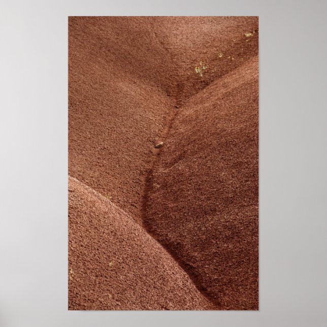 Poster Abstract Red Painted Hills Oregon (Frente)