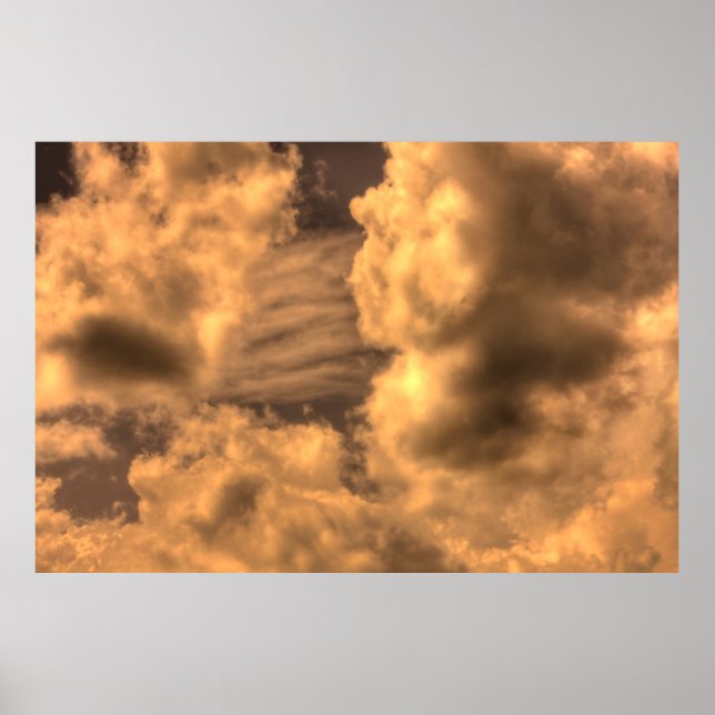 Poster Abstract sepia cloud backgroundabstract, art, arti (Frente)