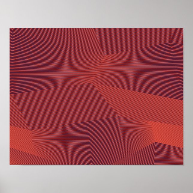 Poster Abstract, trendy, modern geometric graphic art (Frente)